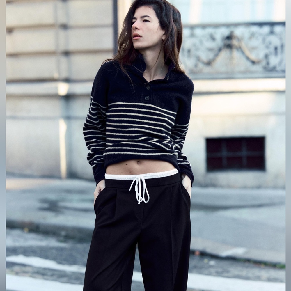 Zara High Collar Knit Sweater